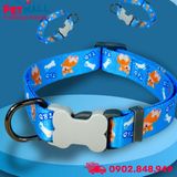 Vòng cổ Sonice Lucky Collar 20kg - 2cm Hình chó xanh biển Petmall