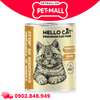 Combo 12 Lon 400G - Pate mèo HelloCat Premium ADULT in Jelly - Mix Vị Petmall