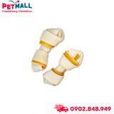 Xương nơ DoggyMan Chewell Mini 210g - 22 cây - Da bò kẹp thịt gà Petmall