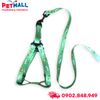 Set Dây + Yếm Sonice Lucky Leash + Harness 10kg - 1.5cm Bơ xanh Petmall