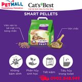 Cát gỗ vệ sinh CatsBest Smart Pellets Cat Litter 10kg - Làm từ gỗ Germany Petmall