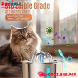 Máy cho uống nước tự động Oneisall Stainless Steel Pet Fountain PWF 001 - 2L Petmall