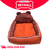 Nệm SONICE Big Bear Pet bed hình gấu size L - 45 x 55 x 14 cm | Màu cam Petmall