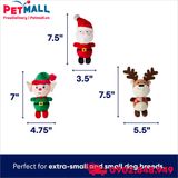 Đồ chơi Frisco Holiday Santa's Helpers Plush Squeaky Dog Toy Xsmall/Small Size - bộ 3 cái Petmall