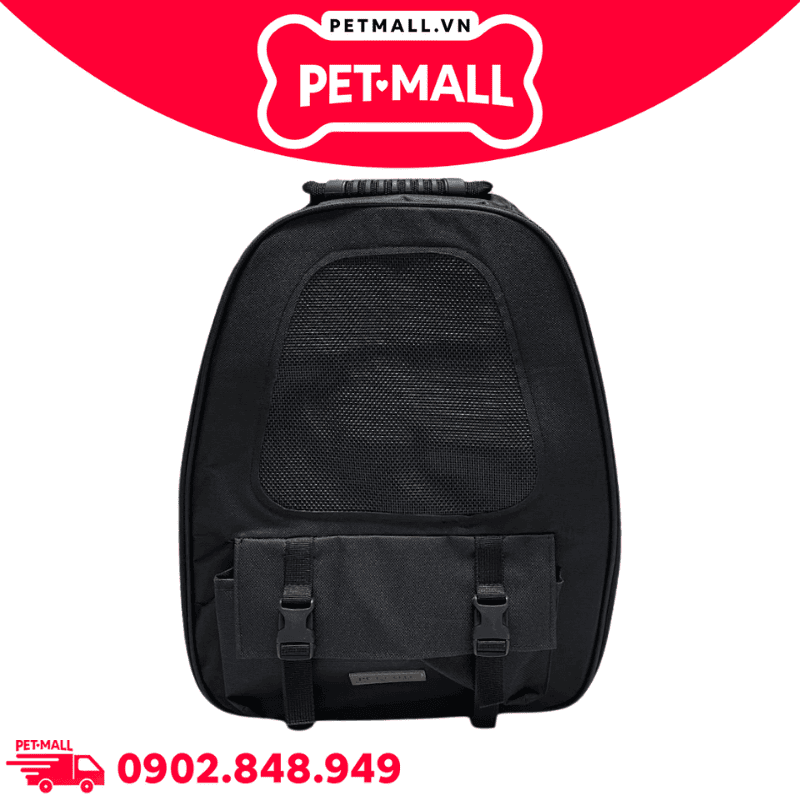 Balo thú cưng Wallet Pet Cute size 33 x 17 x 43 cm - Đen Petmall