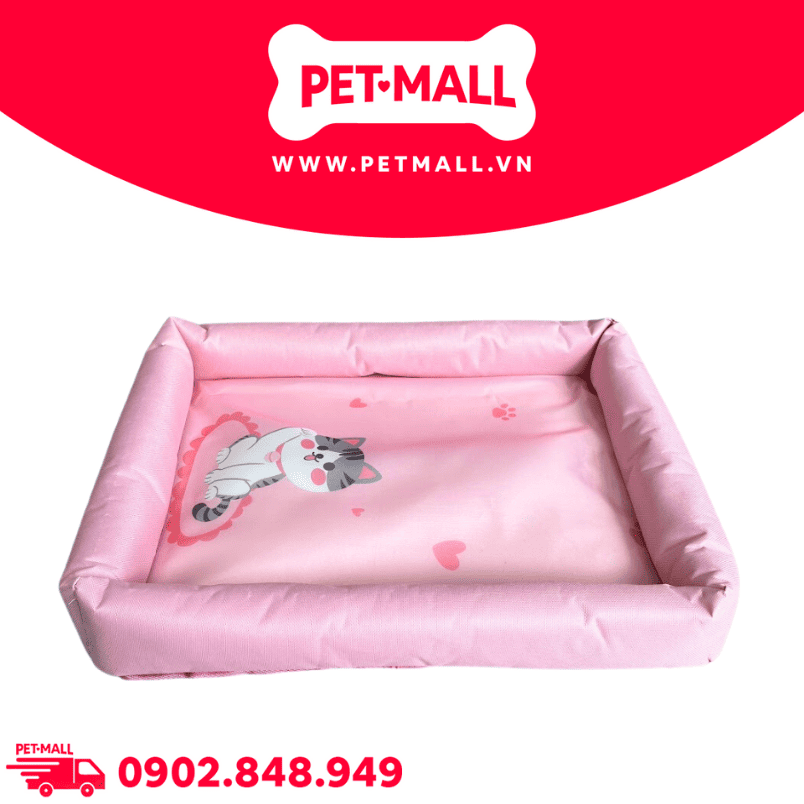 Nệm SONICE Pink Kitty Pet Bed - Size L 62 x 53 x 7cm Petmall