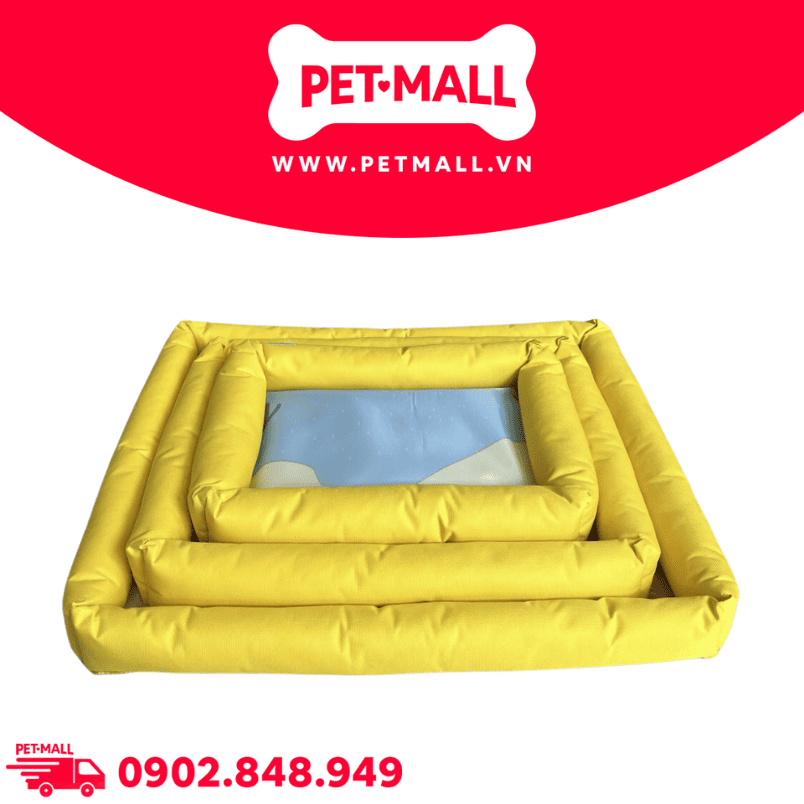 Nệm SONICE Yellow Plain Pet Bed - Size S 44 x 37 x 7cm Petmall