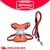 Set dây dắt + yếm SONICE Rope dog leash + harness size 20kg M1 - Đỏ Petmall