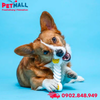 Đồ chơi Hartz Chew'n Clean Twisty Bone Bacon Scented Flexible Dog Chew Toys X-Small Size - Vị thịt xông khói Petmall