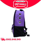 Balo thú cưng Wallet Pet Cute size 33 x 17 x 43 cm - Tím Petmall