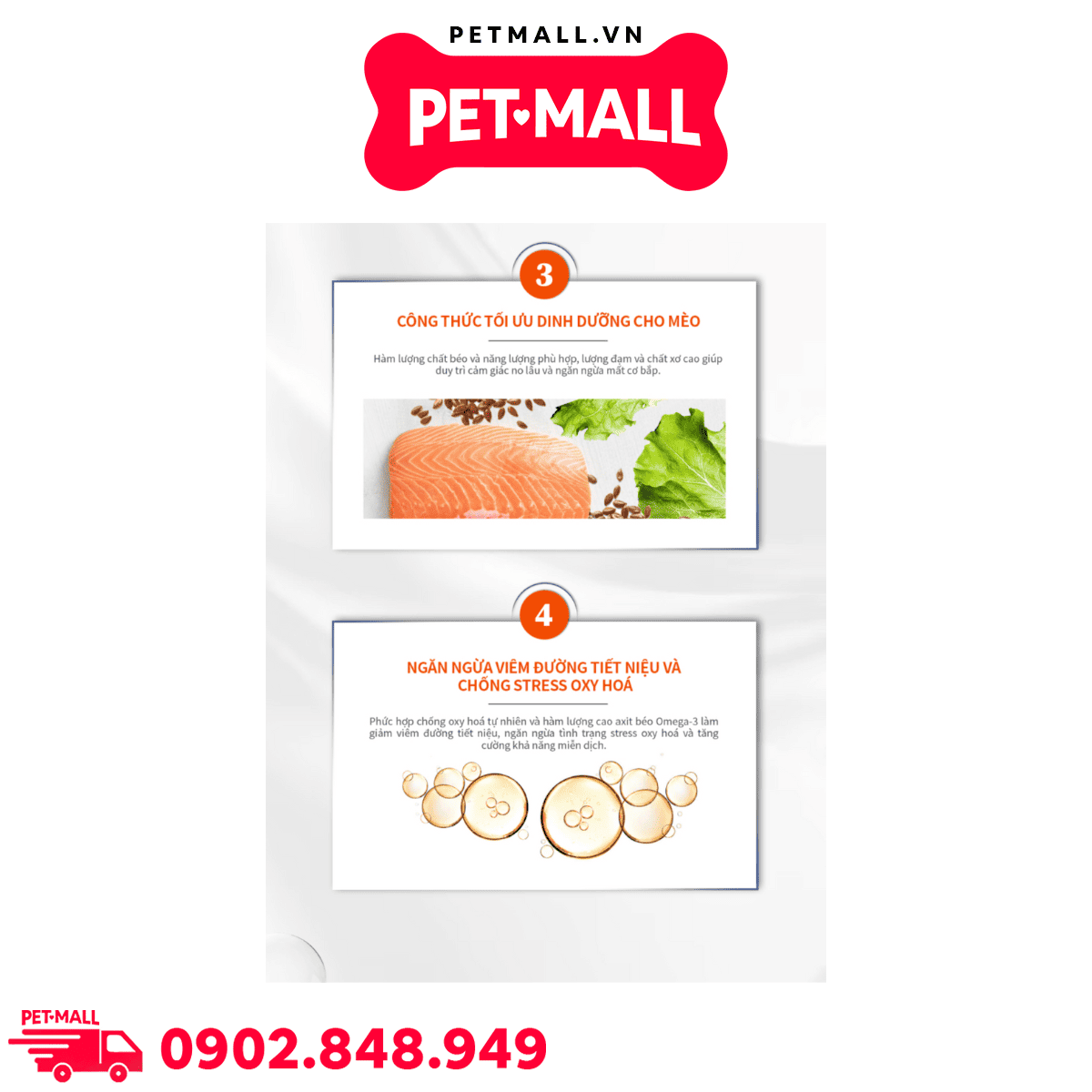 2.8KG - Thức ăn mèo VOM Urinar.y Moderat.e Calori.e UM - Chăm sóc sức khỏe tiết niệu, kiểm soát calo Petmall