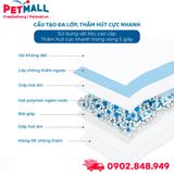 Tấm lót vệ sinh HoneyCare Potty Deluxe Size S | 33x45cm - 92 tấm - Hương Nhài, hỗ trợ huấn luyện Pee Pads Petmall