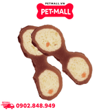Treats gà Doggyman 90g - Gan gà cuộn bánh rau củ Petmall