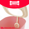Nhà vệ sinh mèo Sonice Lapule N1 - 40 x 51 x 38 cm - Hồng  | Tặng Kèm Xẻng Petmall