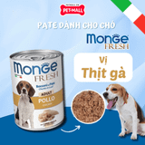 Combo 6 Lon 400G - Pate MONGE Fresh vị Thịt Gà Petmall