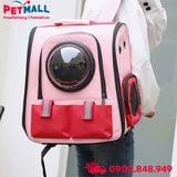 Balo du lich SONICE UFO Size 40x35x27cm - Màu hồng - Phi hành gia, kèm túi phụ cao cấp Petmall