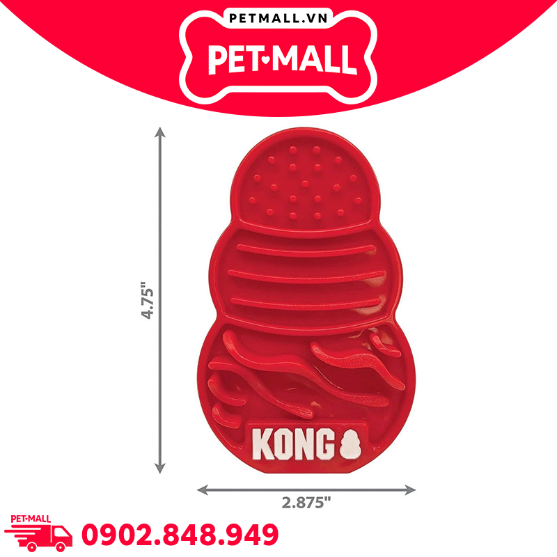 Đồ chơi KONG Licks Treat Dispenser - Tấm liếm dính tường, dùng với sốt thưởng Petmall