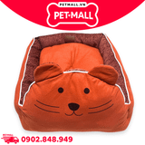 Nệm SONICE Big Bear Pet bed hình gấu size L - 45 x 55 x 14 cm | Màu cam Petmall