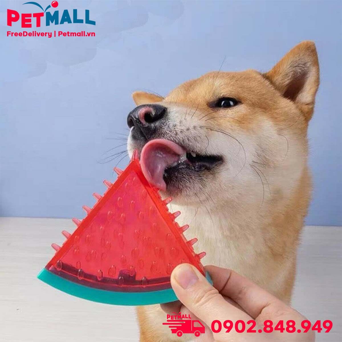 Đồ chơi Rosewood Watermelon Ice Toys - Hình dưa hấu lạnh bóp kêu tít tít Petmall