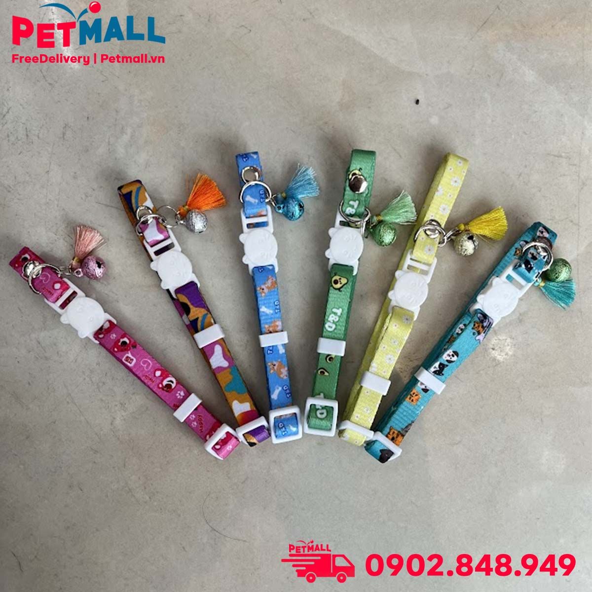 Vòng cổ Sonice Lucky Collar 5kg - 1cm Hoa vàng Petmall