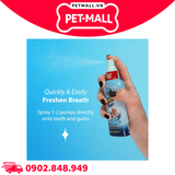 Xịt giảm hôi miệng Dental Fresh Oral Spray 113ml - Giúp hơi thở thơm mát, loại bỏ vi khuẩn gây mảng bám răng cho thú cưng Petmall