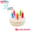 Đồ chơi Frisco Plush Birthday Cake with Squeaker Dog Toy Small Size - Hình bánh sinh nhật Petmall