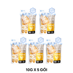 Combo thức ăn mèo Catidea Freeze Dried Raw Chicken 10g - 5 gói - Thịt gà tươi sấy dành cho mèo Petmall