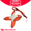 Set dây dắt + yếm SONICE Rope dog leash + harness size 20kg M2 - Đỏ Petmall