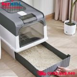 Nhà vệ sinh SONICE LED Luxury Cat Litter Box Size 47x37x35cm - Kèm đèn Led cao cấp Petmall