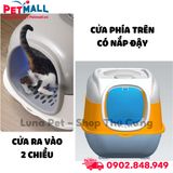 Nhà vệ sinh SONICE LED Cat Litter Box Size 50x35x35cm - 2 cửa, kèm đèn Led cao cấp Petmall