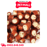 Treats gà Doggyman 90g - Gan gà cuộn bánh rau củ Petmall