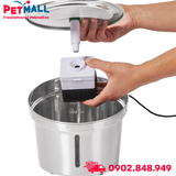 Máy lọc nước Frisco Stainless Steel Cactus & Leaf Dog & Cat Fountain 3L - Lõi lọc hình xương rồng Petmall