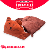 Nệm SONICE Big Bear Pet bed hình gấu size L - 45 x 55 x 14 cm | Màu cam Petmall