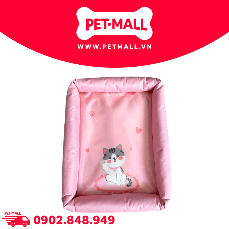 Nệm SONICE Pink Kitty Pet Bed - Size L 62 x 53 x 7cm Petmall