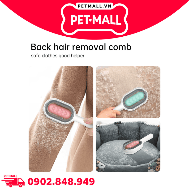 Lược chải lông tích hợp bình chứa nước 2.0 Pet Gravity Pet Grooming brush water tank version for long hair - Dành cho lông dài Petmall