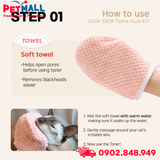 Bộ dung dịch vệ sinh cằm Jungle Monster SSOK Blackhead Kit for Cat 100ml - Kèm bàn chải silicon , dành cho mèo Petmall