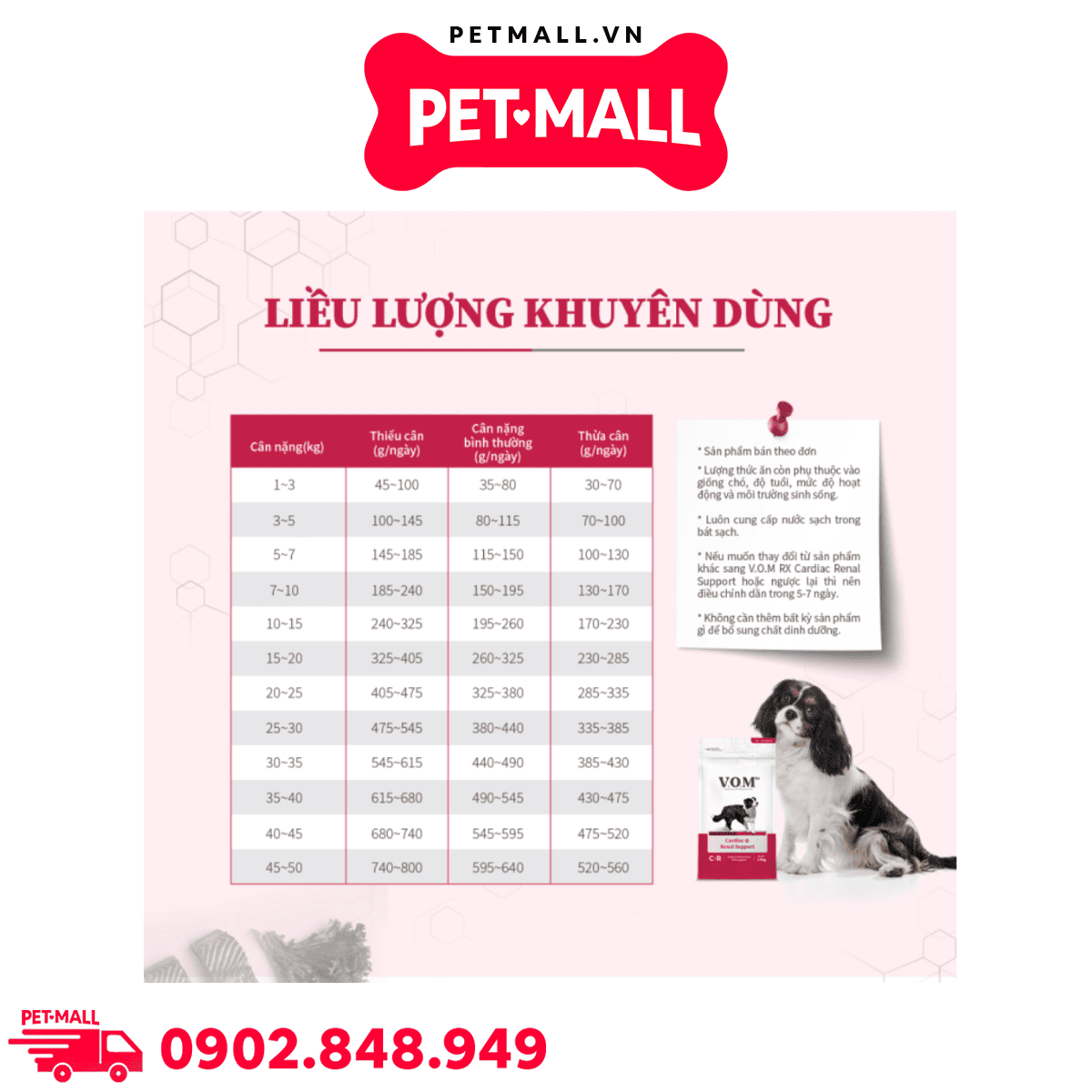 Thức ăn chó V.O.M Hepatic Calm H/C 2.8kg - Hỗ trợ trị liệu cho gan, ổn định tinh thần Petmall