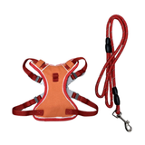 Set dây dắt + yếm SONICE Rope dog leash + harness size 20kg M1 - Đỏ Petmall