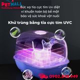 Nhà vệ sinh SONICE LED Cat Litter Box Size 50x35x35cm - 2 cửa, kèm đèn Led cao cấp Petmall