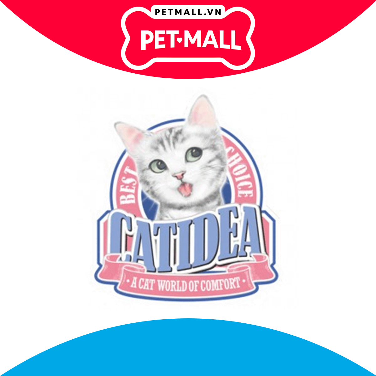 Khay vệ sinh mèo CATIDEA Cat Litter Box Size XL - 63x46x25cm  | Màu Xám - Tặng kèm xẻng Petmall
