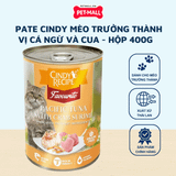 Combo 12 Lon 400G - Pate mèo Cindys Recipe Dành cho MÈO TRƯỞNG THÀNH - Mix vị Petmall