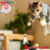 Đồ chơi Pet Gravity Laser 2in1 Retractable Cat Wand Toys Blue Color Size 21cm - Màu Xanh, cần câu lông vũ kèm laser cho Mèo Petmall