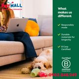 Đồ chơi Earth Rated Natural Rubber Treat Toy Small Size - Hình trụ, cho chó 7-20kg, có thể nhét treats bên trong Petmall