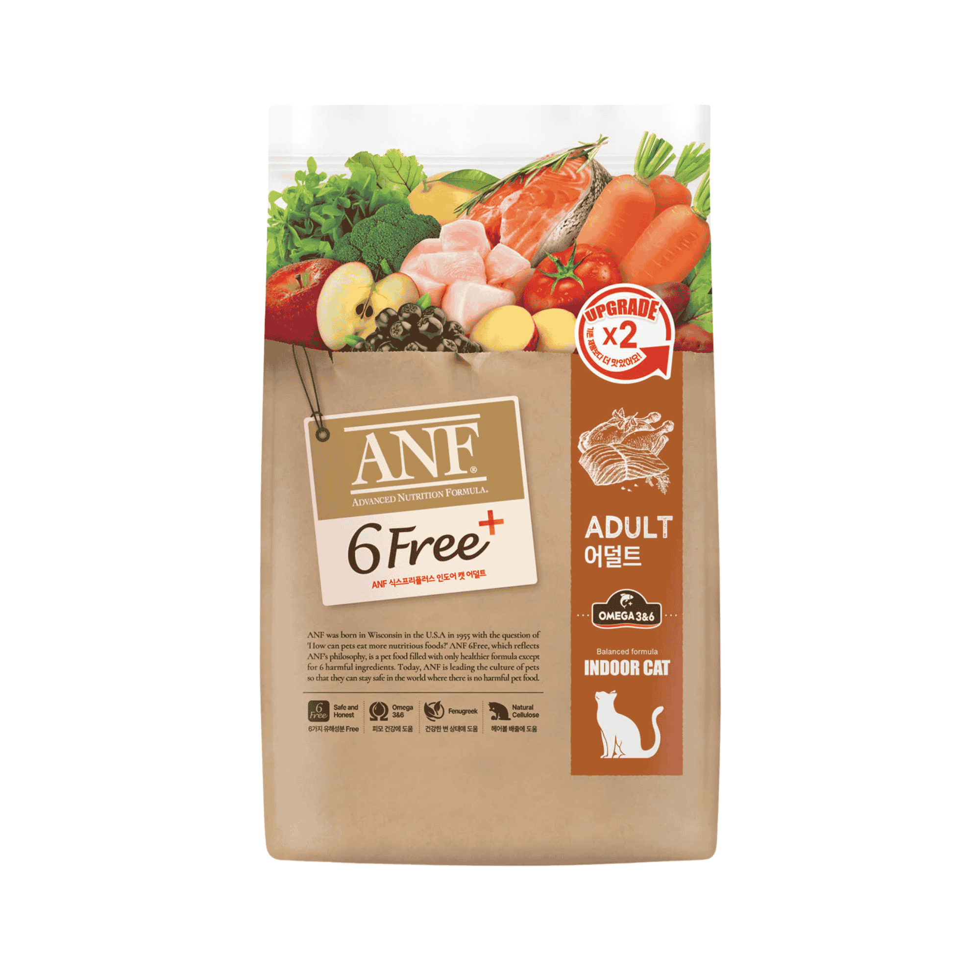 5.6KG - Thức ăn mèo ANF 6Free Plus Adult Indoor Cat - Bổ sung Omega 3&6 cho mèo trưởng thành Petmall