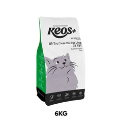 6KG - Thức ăn mèo KEOS+ Hairball Control Tuna Adult Cat - Vị Cá ngừ, hỗ trợ loại bỏ búi lông Petmall