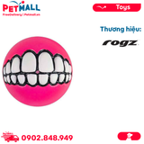 Đồ chơi ROGZ by Kong Grinz Treat Ball Large Size | Pink Color - Màu hồng, hỗ trợ vận động, có thể nhét treats Petmall