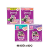 Combo 48 Gói 80G - Pate Mèo Whiskas Kitten - Mix vị Petmall