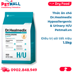 1.5KG - Thức ăn chó Dr Healmedix Hypoallergenic & Urinary H/U - Điều trị sỏi tiết niệu Petmall