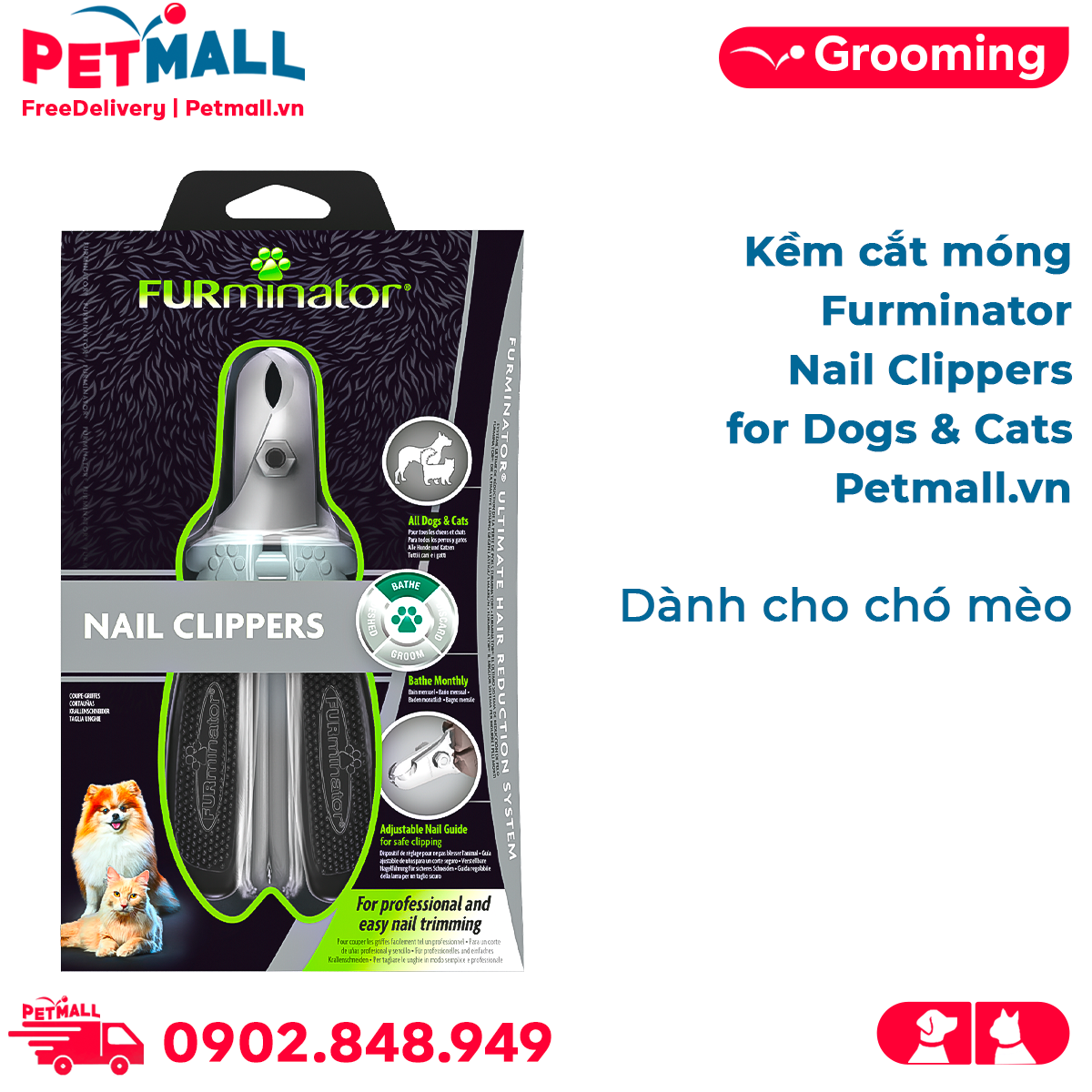 Furminator cat nail clippers store