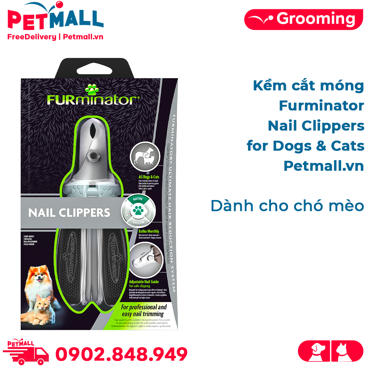 FURminator Nail Clipper for Dogs & Cats